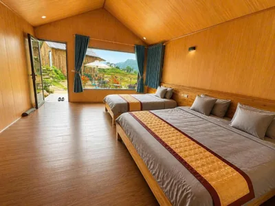 Driepersoonskamer met Terras — Sapa May Homestay